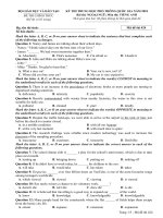 đề thi chính thức thpt quốc gia tiếng anh mã 424 năm 2018