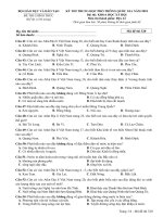 đề địa lí chính thức thpt quốc gia năm 2018 mã 321