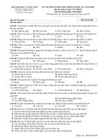 đề thi sinh học chính thức thpt quốc gia năm 2018 mã 207