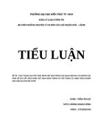 TIỂU LUẬN GIAI cấp CÔNG NHÂN