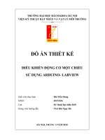 Điều khiển động cơ encoder sử dụng LABViewArduino