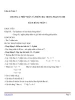 Giáo án Toán 3 chương 2 bài 8: Bảng nhân 7