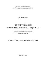 ĐỀ tài THÔN QUÊ TRONG THƠ TRUNG đại VIỆT NAM tt 