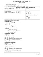 HƯỚNG dẫn ôn tập THI học kì i vật lí 9