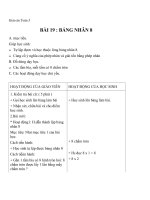 Giáo án Toán 3 chương 2 bài 19: Bảng nhân 8