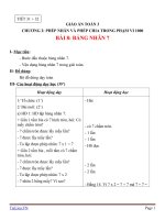 Giáo án Toán 3 chương 2 bài 8: Bảng nhân 7