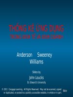 Chương 10, Phần A Suy diễn Thống kê về Trung bình và Tỷ lệ của Hai Tổng Thể