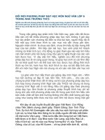 ĐỔI MỚI PHƯƠNG PHÁP DẠY HỌC MÔN NGỮ VĂN LỚP 6 TRONG NHÀ TRƯỜNG THCS