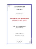 TỔNG HỢP DẪN XUẤT BENZIMIDAZOLE BẰNG PHƯƠNG PHÁP VI SÓNG