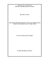 Giải quyết tranh chấp đất tại tòa án trên địa bàn tỉnh cà mau pháp luật và thực tiễn 