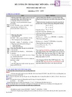 ĐỀ CƯƠNG ôn tập lý THUYẾT hóa học 12