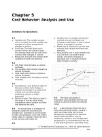 Solution manual of managerial accounting by garrison  noreen (13th ed )chap005