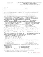 30 đề thi thử thpt quốc gia môn lịch sử 2018 có đáp án (trắ nghiệm lịch sử 11+12)