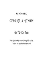 Bài giảng cơ sở vật lý hạt nhân Chương II