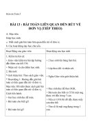 Giáo án Toán 3 chương 4 bài 13: Bài toán liên quan đến rút về đơn vị (tt)