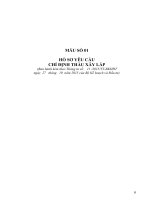 Hồ sơ yêu cầu phòng cháy chữa cháy trên cổng thông tin xây dựng