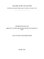 Khảo cứu văn bản thạch nông thi tập của nguyễn tư giản