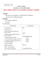 Giáo án Toán 3 chương 4 bài 8: Phép cộng các số trong phạm vi 100 000