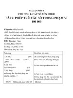 Giáo án Toán 3 chương 4 bài 9: Phép trừ các số trong phạm vi 100 000