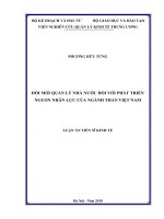Đổi mới quản lý nhà nước đối với phát triển nguồn nhân lực của ngành than Việt Nam