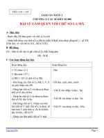 Giáo án Toán 3 chương 3 bài 12: Làm quen với chữ số La Mã