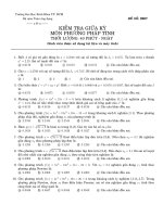 kiểm tra giữa kì môn phương pháp tính đại học bách khoa