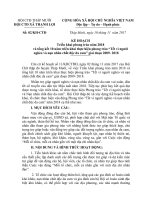 KẾ HOẠCH Triển khai phong trào năm 2018 và tổng kết 10 năm triển khai thực hiện phong trào Tết vì người nghèo và nạn nhân chất độc da cam