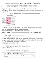 CHƯƠNG 2 BẢNG TUẦN HOÀN CÁC NGUYÊN TỐ HÓA HỌC 10