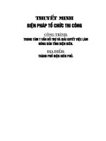 TM Biện pháp thi công xây dựng trung tâm tư vấn hỗ trợ và giải quyết việc làm_Hội nông dân tỉnh Điện Biên