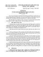 KẾ HOẠCH Tổ chức đại hội Chữ thập đỏ xã Thạnh Lợi lần thứ V