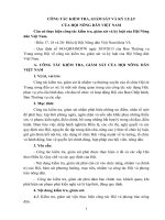 CÔNG TÁC KIỂM TRA, GIÁM SÁT VÀ KỶ LUẬT CỦA HỘI NÔNG DÂN VIỆT NAM