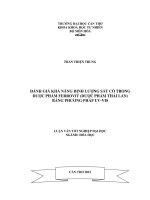 ĐÁNH GIÁ KHẢ NĂNG ĐỊNH LƯỢNG SẮT CÓ TRONG DƯỢC PHẨM FERROVIT (DƯỢC PHẨM THÁI LAN) BẰNG PHƯƠNG PHÁP UVVIS