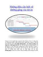 Những điều cần biết về về đường găng của dự án