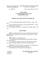 Quyết định thành lập tổ hùn vốn xoay vòng