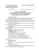 Kế hoạch phối hợp tổ chức giao lưu bóng đá