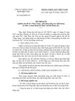 ĐỀ CƯƠNG báo cáo Thực trạng giải pháp nâng cao chất lượng tổ chức và hoạt động chi đoàn, chi hội khóm, ấp