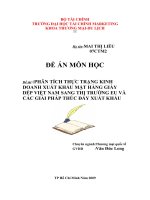 PHAN TICH THUC TRANG VA GIAI PHAP DAY MANH XUAT KHAU GIAY DEP VAO THI TRUONG EU