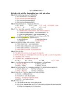 Bài tập trắc nghiệm danh pháp hợp chất hóa vô cơ