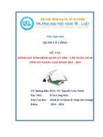 Tiểu luận quản lý công