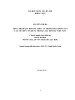 tóm tắt luận văn thạc sỹ tội vi phạm quy định về cho vay trong hoạt động ngân hàng