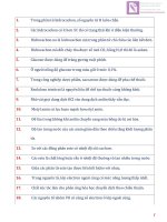 954 CAU HOI MENH DE DUNG SAI ON LY THUYET HOA THPT