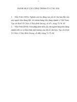 Cấu trúc sở hữu, đặc tính hội đồng quản trị và hiệu quả hoạt động doanh nghiệp ở việt nam TT 