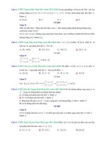 Trắc nghiệm phép dời hình và phép đồng dạng trong các đề thi thử Toán 2018