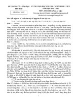 De thi HSG hoa hoc 10 THPT