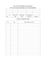 Yêu cầu hệ thống xử lý nước tinh khiết