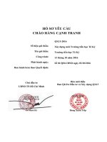 Mẫu hồ sơ đề xuất, hồ sơ yêu cầu Trường Tiểu học Tô Ký