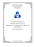BÁO CÁO ĐỒ ÁN MÔN HỌC 2 TÌM HIỂU THIẾT BỊ SVC VÀ  PHÂN BỐ TỐI ƯU THIẾT BỊ SVC TRÊN LƯỚI  TRUYỀN TẢI