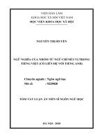 Ngữ nghĩa của nhóm từ chỉ mùi vị trong tiếng việt (có liên hệ với tiếng anh) tt