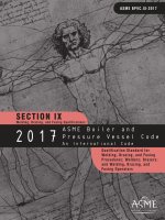 ASME BPVC IX 2017 ed. Q U A L I F I C A T I O N S T A N D A R D F O R W E L D I N G , B R A Z I N G , A N D F U S I N G P R O C E D U R E S ; W E L D E R S ; B R A Z E R S ; A N D W E L D I N G , B R A Z I N G , A N D F U S I N G O P E R A T O R S