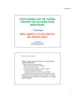 ĐIỀU KHIỂN TẦN SỐ TRONG  HỆ THỐNG ĐIỆN